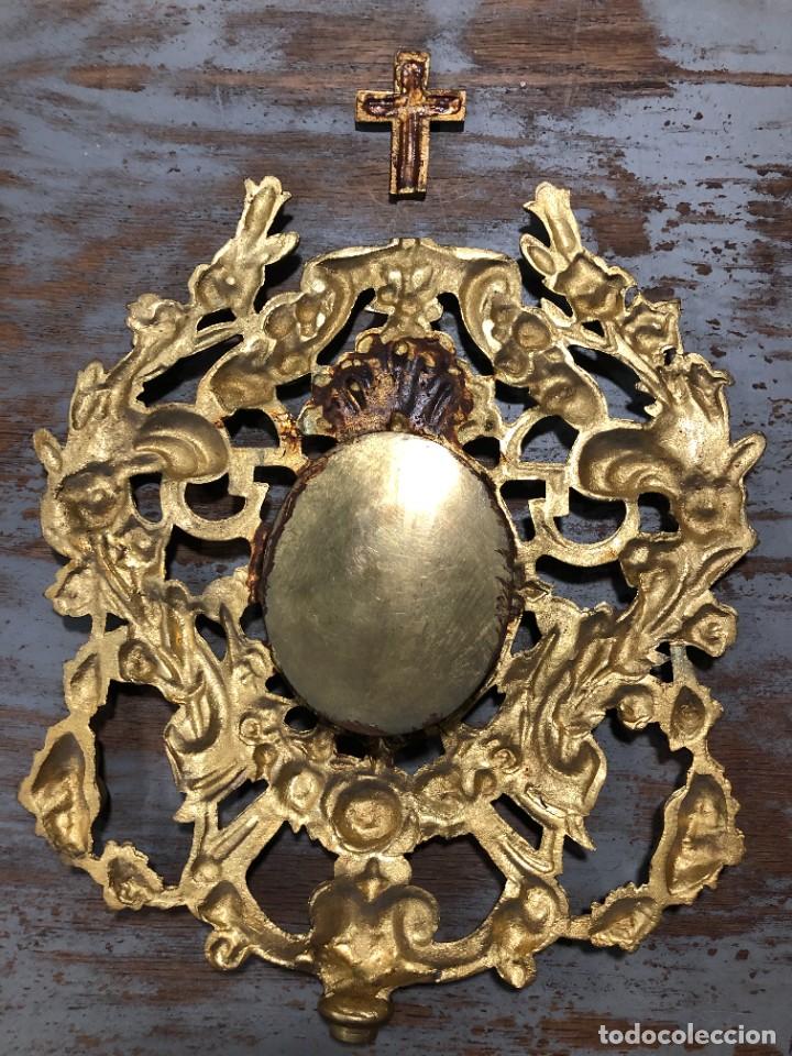 Antig&uuml;edades: ANTIGUO RELICARIO BRONCE - Foto 2