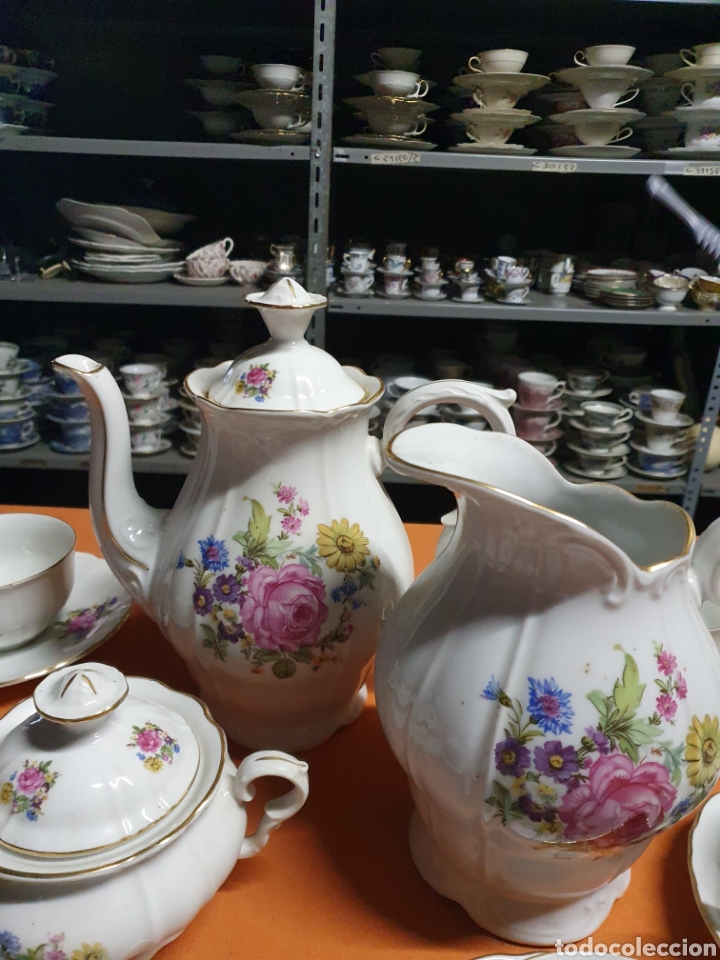 Antig&uuml;edades: Juego de caf&eacute; Porcelana - Foto 2