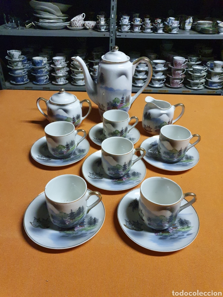Antig&uuml;edades: Juego de caf&eacute; Porcelana - Foto 1
