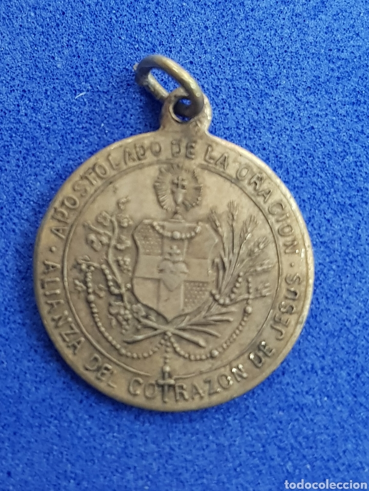 Antig&uuml;edades: Alianza del Coraz&oacute;n de Jes&uacute;s, medalla - Foto 1