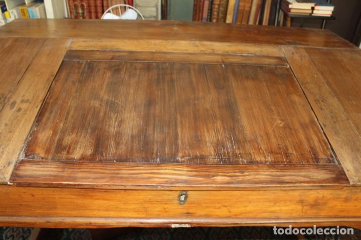 Antigüedades: Precioso Escritorio Antiguo de madera de Pino. - Foto 15 - 250320700