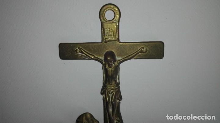 Antig&uuml;edades: BENDITERA DE BRONCE CON ANGELES - Foto 6