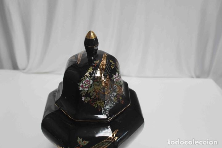 Antig&uuml;edades: JARRON CON TAPA FAISAN DORADO - Foto 2