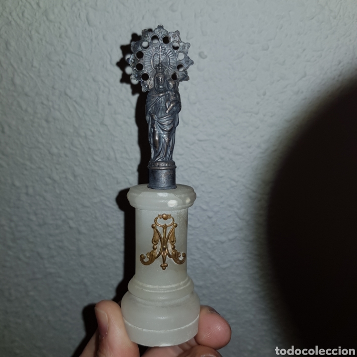 Antig&uuml;edades: Antigua Virgen del Pilar 13cm