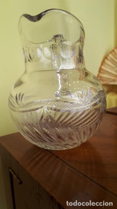 Antig&uuml;edades: Jarra de cristal tallado - Foto 3
