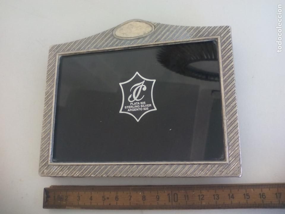 Oggetti Antichi: PORTAFOTOS DISE&Ntilde;O DE ISABEL CABANILLAS EN PLATA DE LEY 925. MARCO, PORTARETRATO.