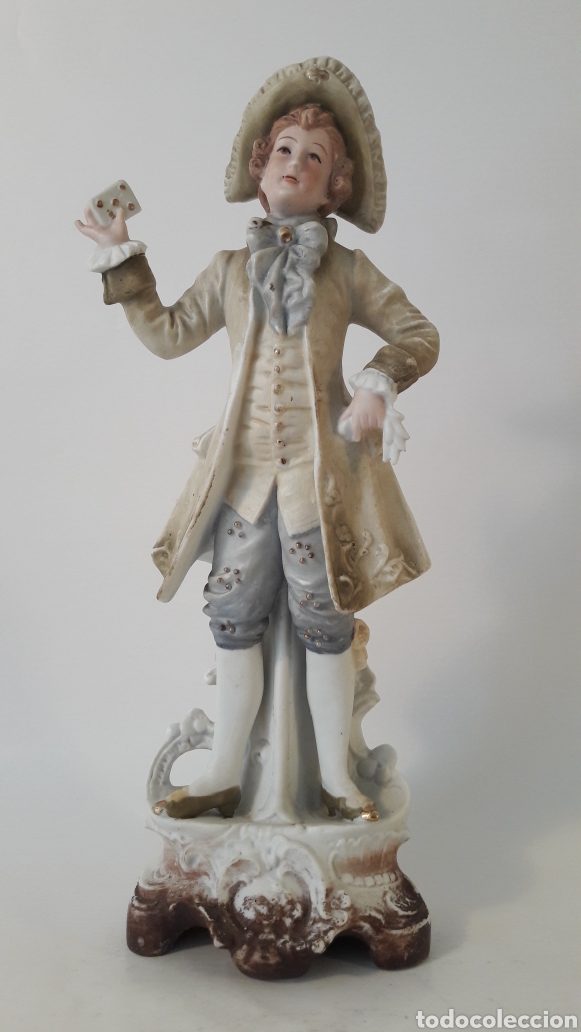 Antig&uuml;edades: FIGURA DE PORCELANA BISCUIT - Foto 2
