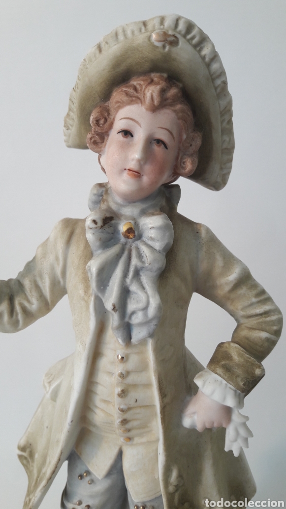 Antig&uuml;edades: FIGURA DE PORCELANA BISCUIT - Foto 3