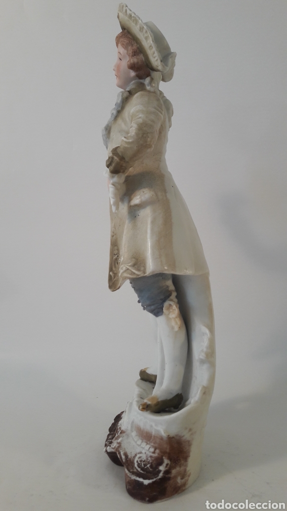 Antig&uuml;edades: FIGURA DE PORCELANA BISCUIT - Foto 4