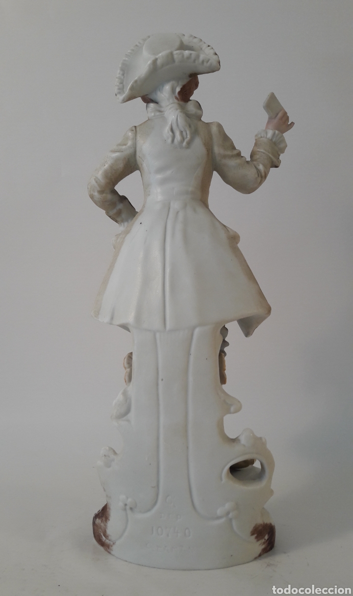 Antig&uuml;edades: FIGURA DE PORCELANA BISCUIT - Foto 5
