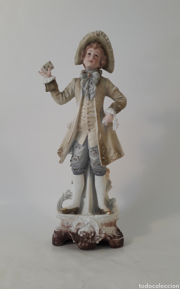Antig&uuml;edades: FIGURA DE PORCELANA BISCUIT - Foto 1