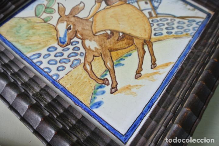 Antig&uuml;edades: Dos antiguos azulejos. Talavera - Foto 3