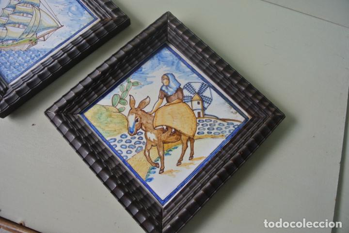 Antig&uuml;edades: Dos antiguos azulejos. Talavera - Foto 8