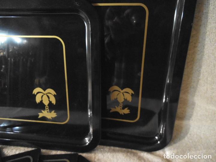 Antig&uuml;edades: BANDEJAS Y POSA-VASOS ( NEGRO ) - Foto 2