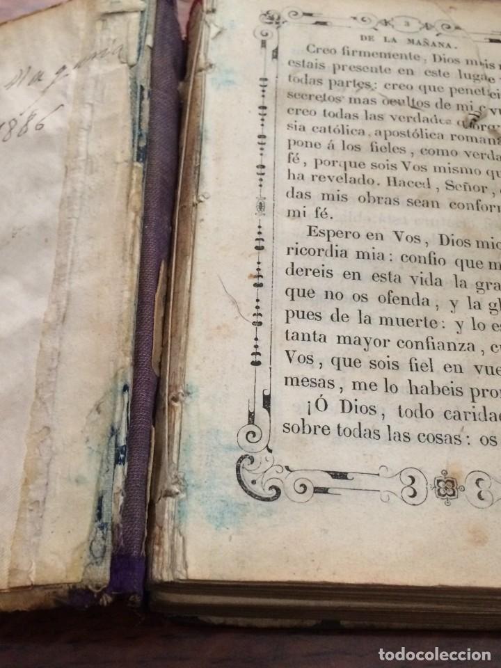 Antig&uuml;edades: - Devocionario siglo XIX. Fecha en 1886. - Foto 2