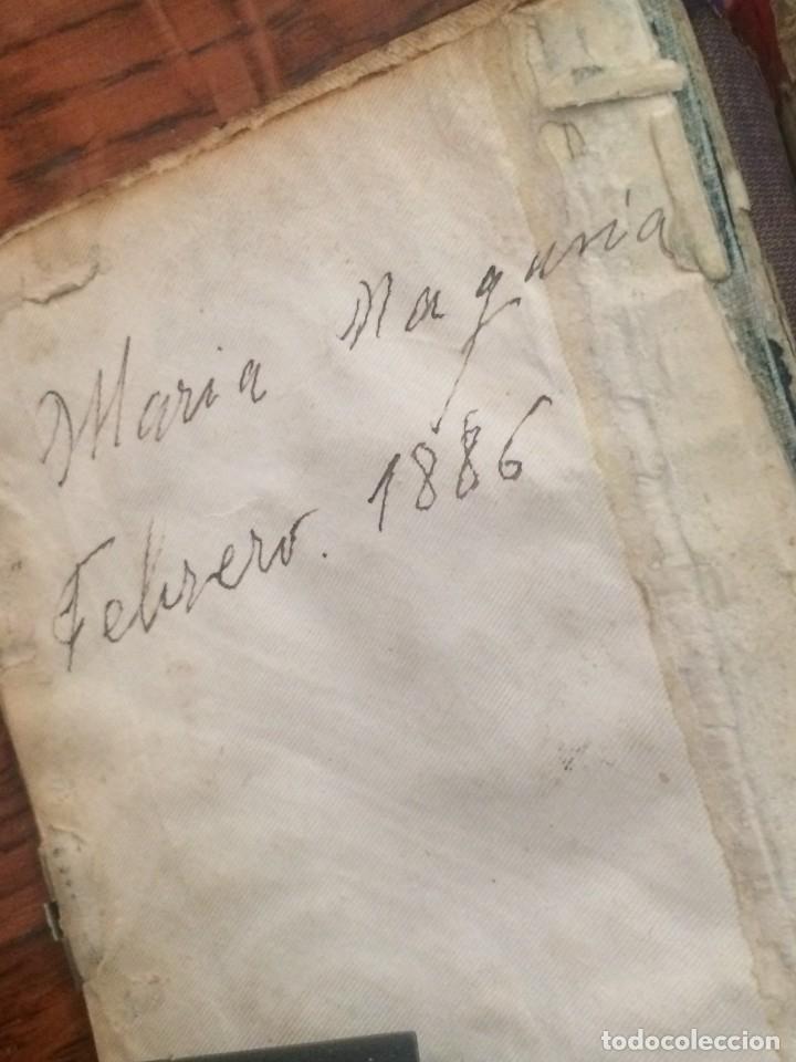 Antig&uuml;edades: - Devocionario siglo XIX. Fecha en 1886. - Foto 3
