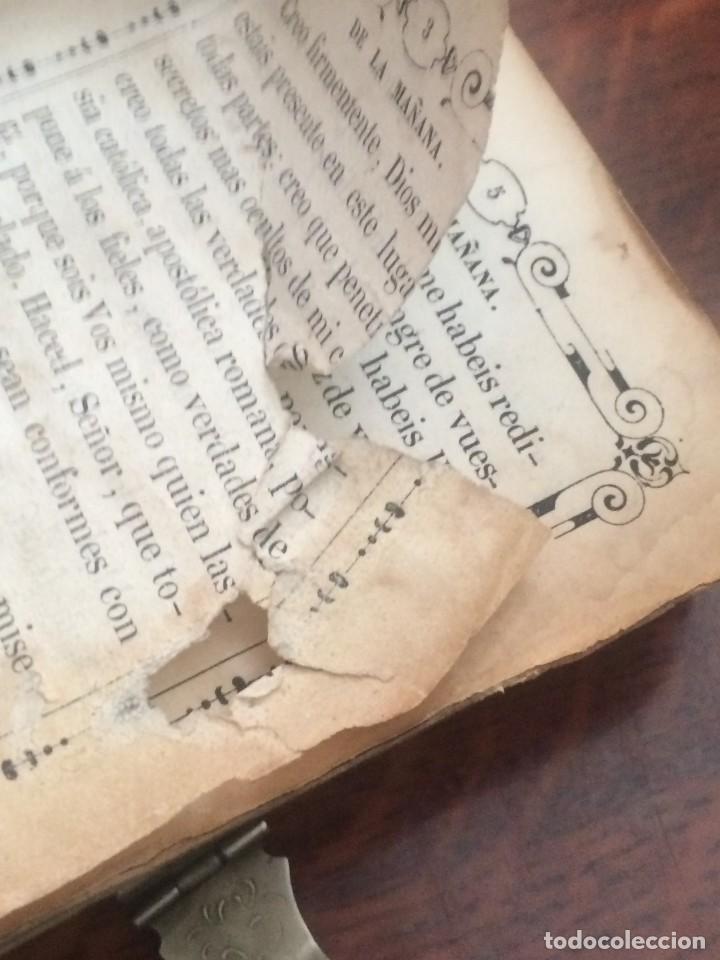 Antig&uuml;edades: - Devocionario siglo XIX. Fecha en 1886. - Foto 4