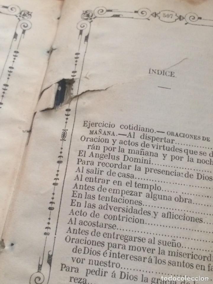 Antig&uuml;edades: - Devocionario siglo XIX. Fecha en 1886. - Foto 9