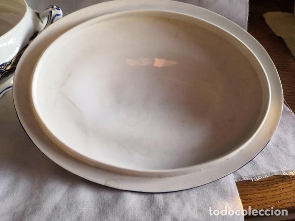 Antig&uuml;edades: ANTIGUA SOPERA DECORADA CON CENEFA, CON SELLO EN LA BASE - Foto 7