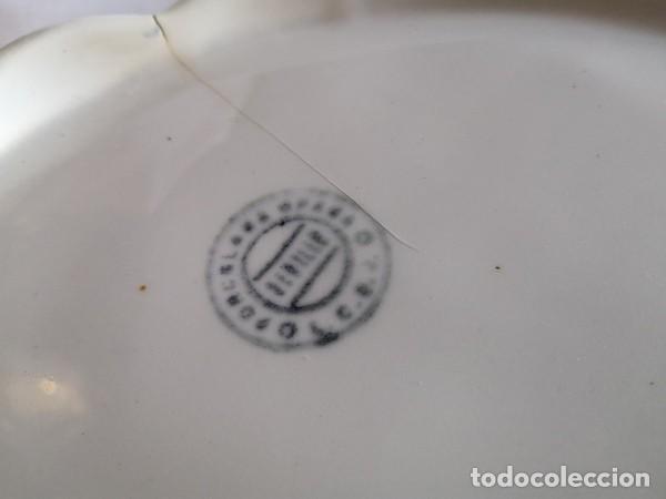 Antig&uuml;edades: ANTIGUA SOPERA DECORADA CON CENEFA, CON SELLO EN LA BASE - Foto 12