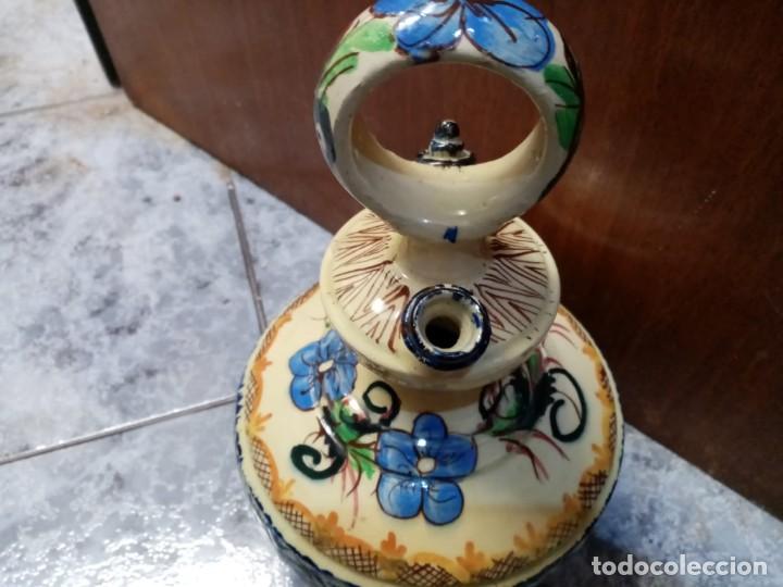 Antig&uuml;edades: Botijo de cer&aacute;mica decorado a mano - Foto 1