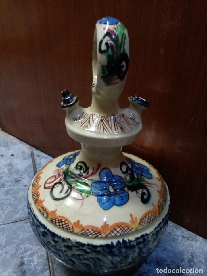 Antig&uuml;edades: Botijo de cer&aacute;mica decorado a mano - Foto 2