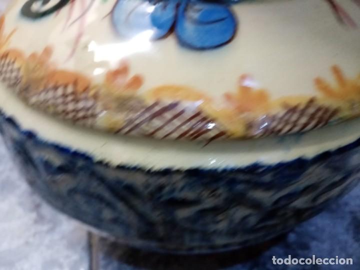 Antig&uuml;edades: Botijo de cer&aacute;mica decorado a mano - Foto 3