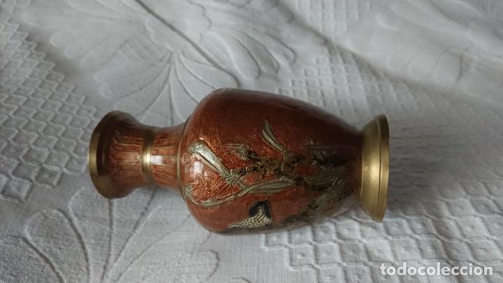 Antig&uuml;edades: PEQUE&Ntilde;O JARR&Oacute;N DE BRONCE? Y ESMALTE - Foto 4