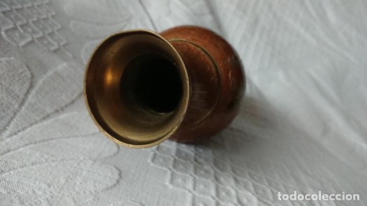 Antig&uuml;edades: PEQUE&Ntilde;O JARR&Oacute;N DE BRONCE? Y ESMALTE - Foto 5