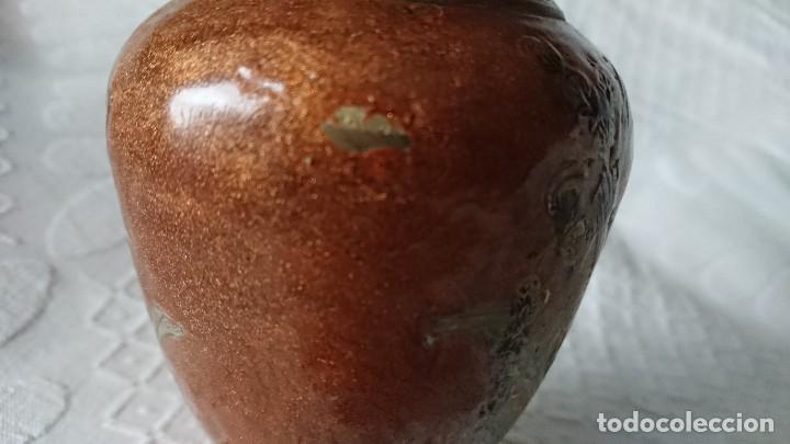 Antig&uuml;edades: PEQUE&Ntilde;O JARR&Oacute;N DE BRONCE? Y ESMALTE - Foto 9