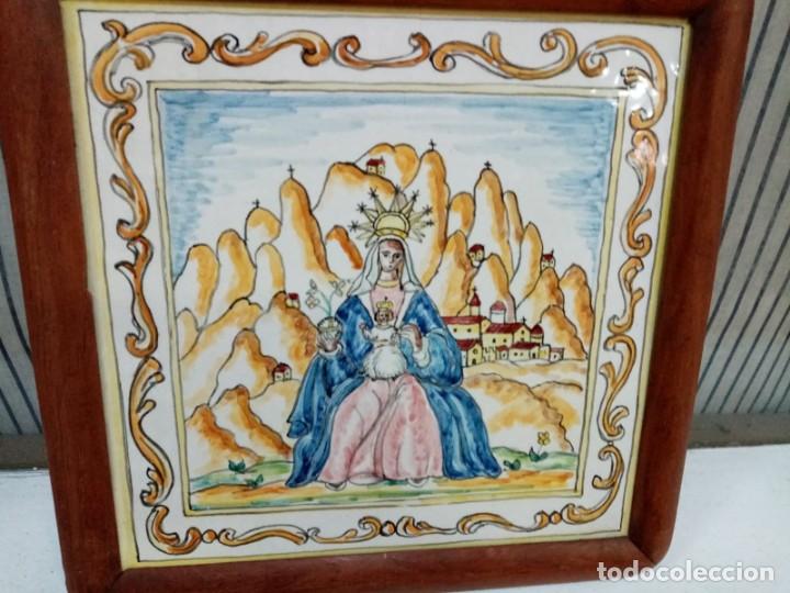 Antig&uuml;edades: Azulejo pintado a mano - Foto 1