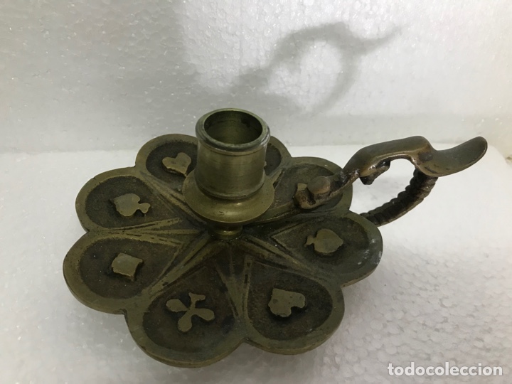Antig&uuml;edades: Palmatoria grabado p&oacute;ker - Foto 1