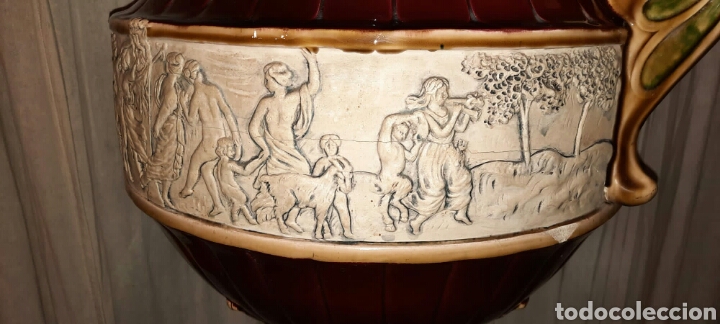Antig&uuml;edades: Jarron de Ceramica Rojo - Foto 6