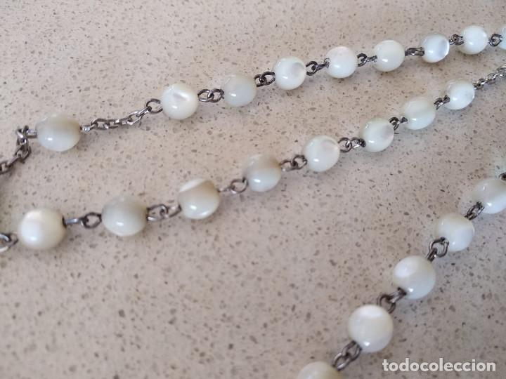 Antig&uuml;edades: ROSARIO EN PLATA Y N&Aacute;CAR NATURAL - Foto 5