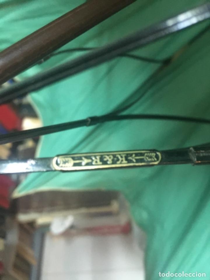 Antig&uuml;edades: SOMBRILLA BICOLOR 58 CM VARILLA .CONSTA MARCA - Foto 7