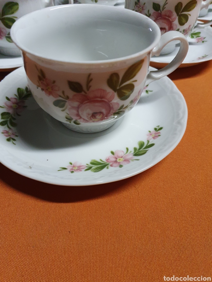 Antig&uuml;edades: 6 tazas Porcelana - Foto 2