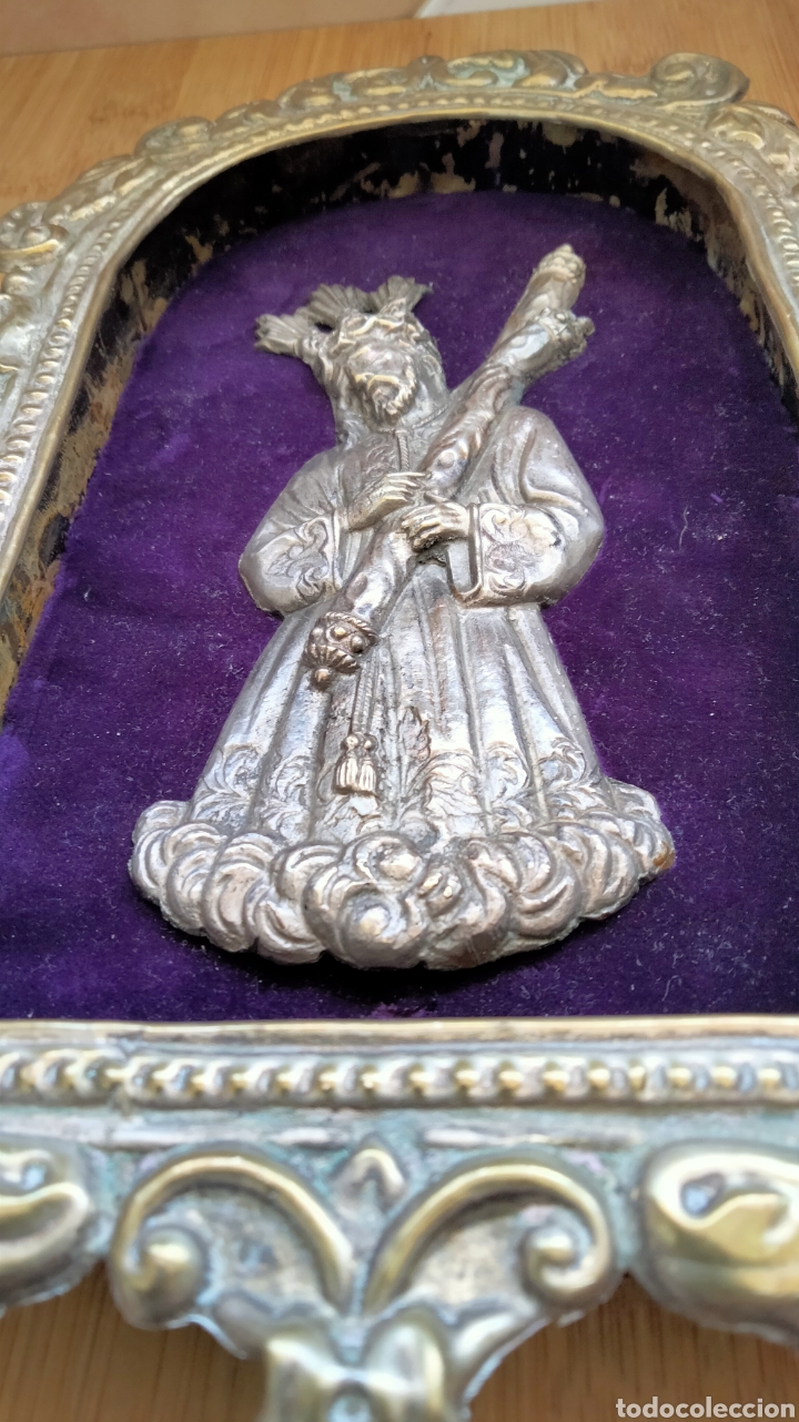 Antig&uuml;edades: RELICARIO METAL GRAN PODER DE SEVILLA - Foto 3
