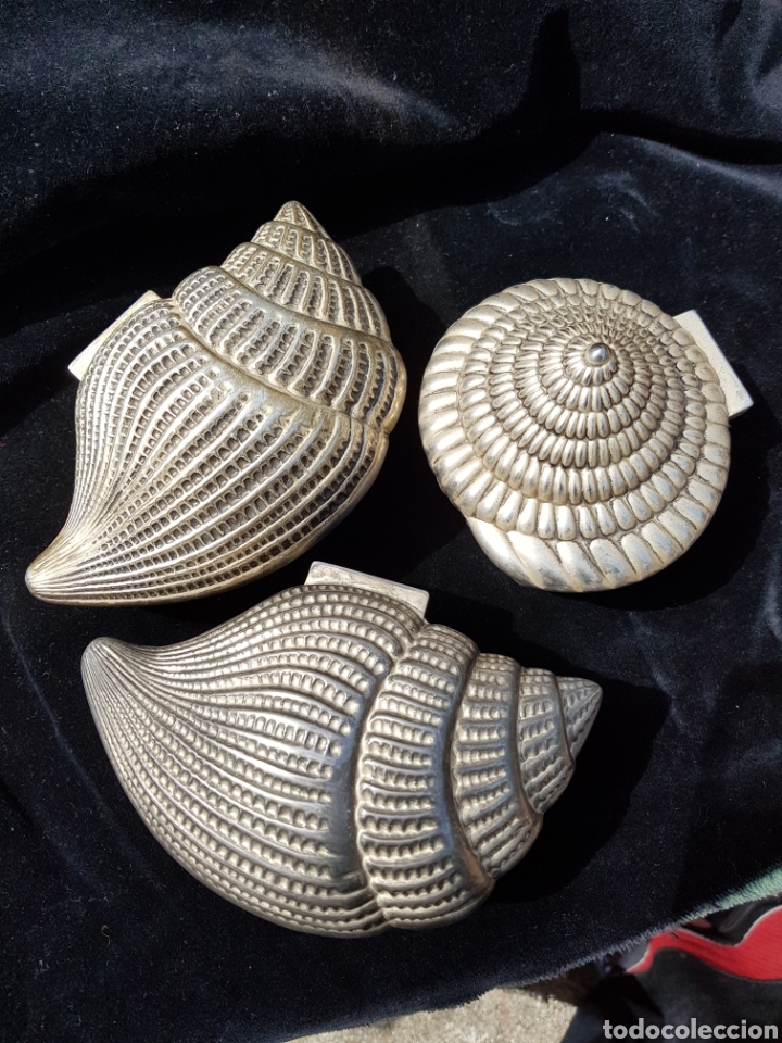 Antig&uuml;edades: ANTIGUOS JOYEROS DE METAL Y TERCIOPELO