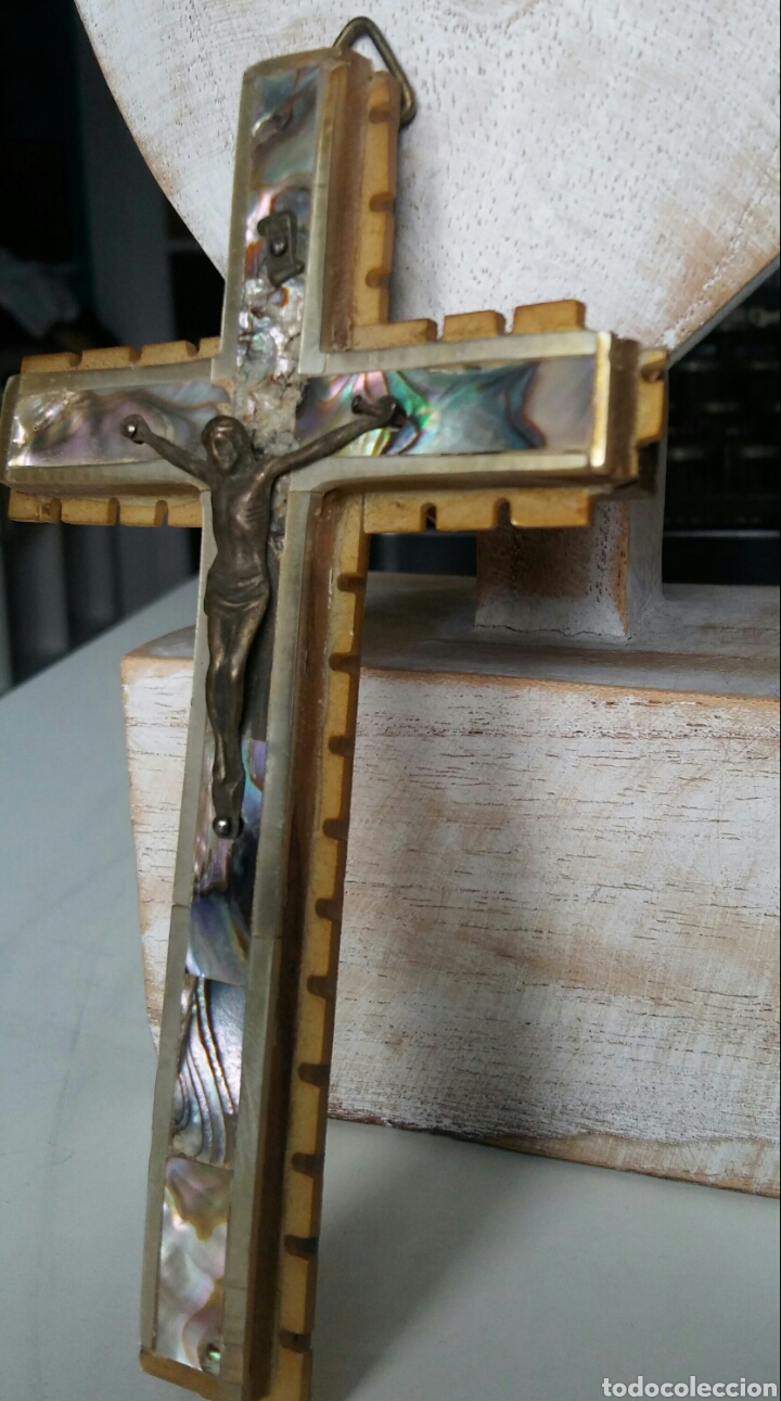 Antig&uuml;edades: Cruz madre perla - Betlehem - Foto 2