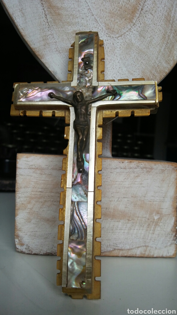 Antig&uuml;edades: Cruz madre perla - Betlehem - Foto 1