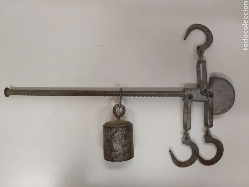 Antig&uuml;edades: Bascula romana Desiderio Bage Huesca - Foto 1