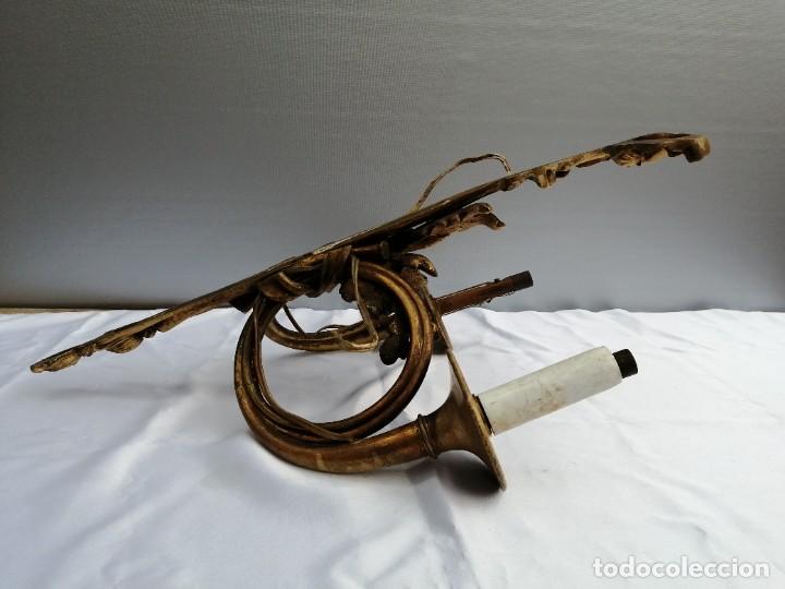 Antig&uuml;edades: Antiguo aplique Imperio bronce dorado - Foto 6