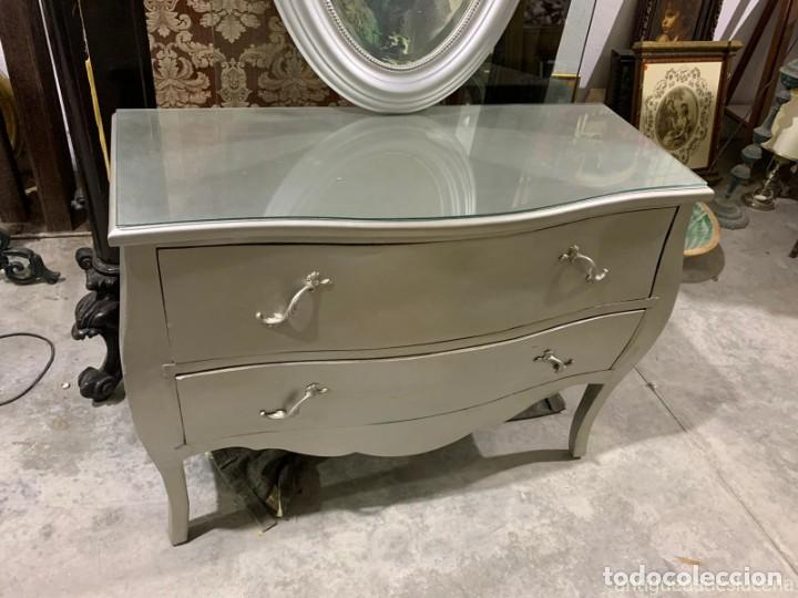 Antig&uuml;edades: MUEBLE CONSOLA PLATEADA - Foto 1