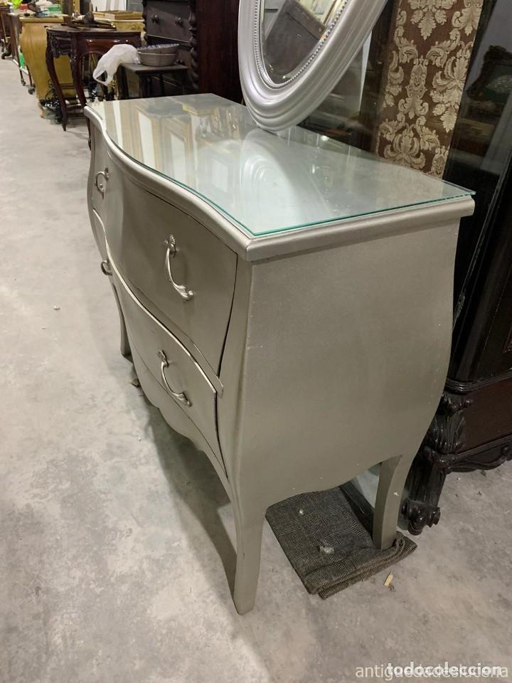 Antig&uuml;edades: MUEBLE CONSOLA PLATEADA - Foto 3