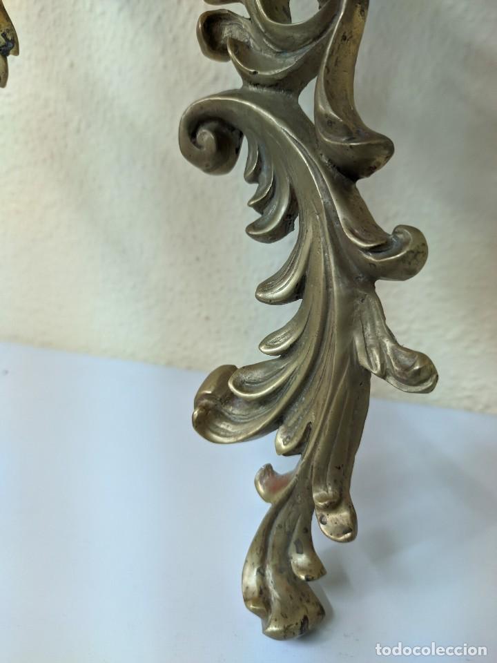 Antig&uuml;edades: APLIQUE DE BRONCE ANTIGUO - Foto 4
