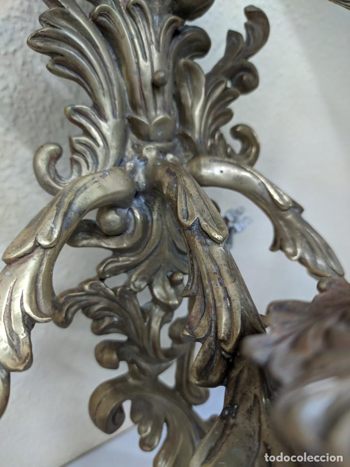 Antig&uuml;edades: APLIQUE DE BRONCE ANTIGUO - Foto 6