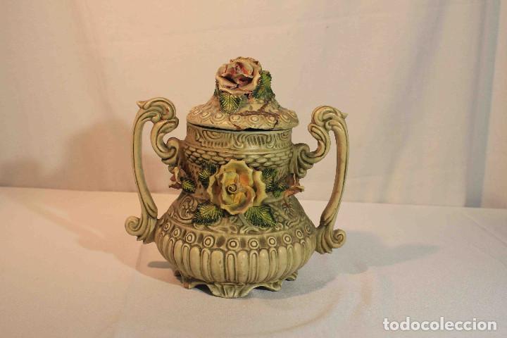 Antig&uuml;edades: CENTRO DE MESA PORCELANA VISCONTI - Foto 1