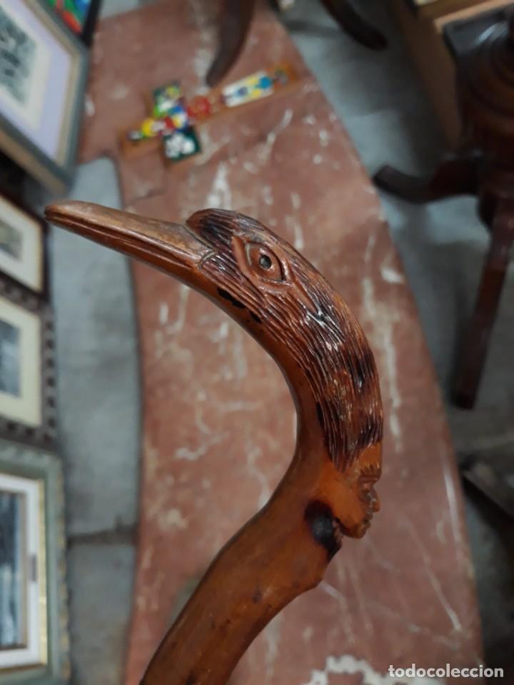 Antig&uuml;edades: BASTON COLECCION RA&Iacute;Z. CABEZA Y AVE - Foto 4