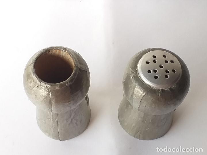 Antig&uuml;edades: Conjunto de salero y palillero - Foto 7