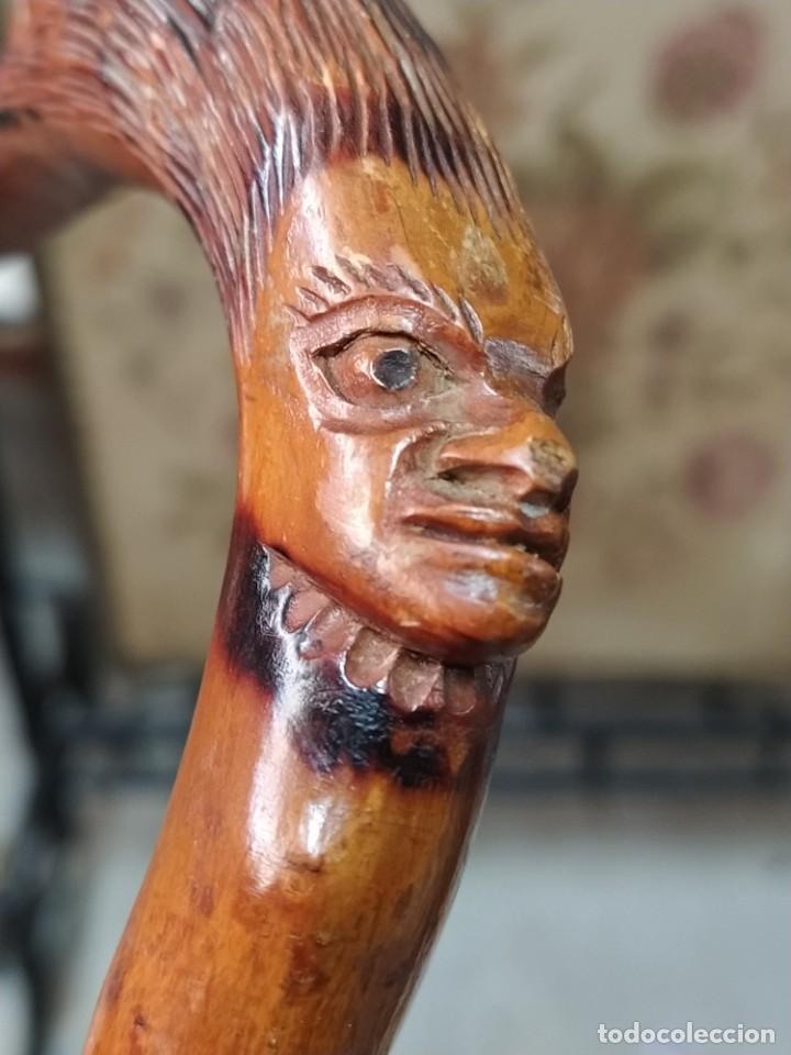 Antig&uuml;edades: BASTON COLECCION RA&Iacute;Z. CABEZA Y AVE - Foto 9